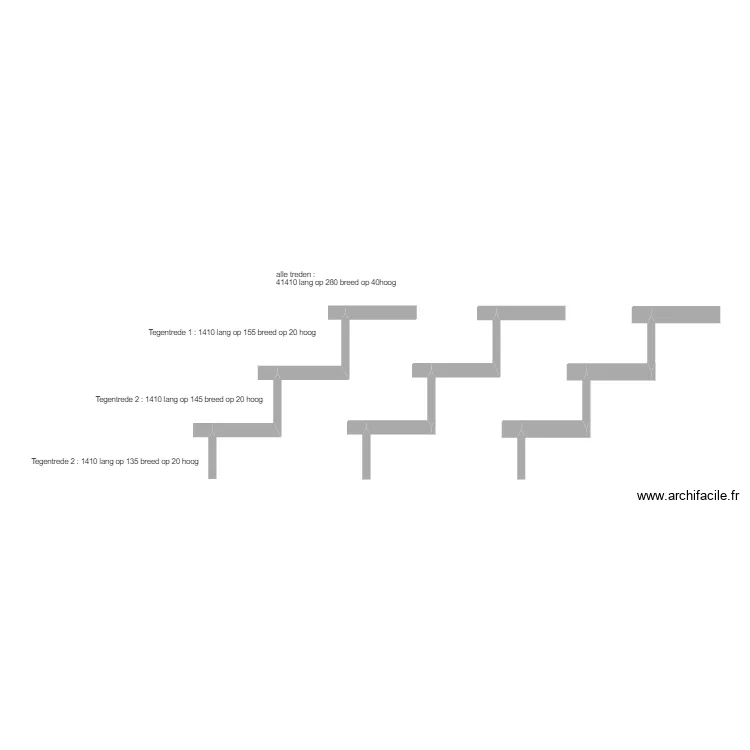 escalier exterieur. Plan de escalier exterieur. Plan de