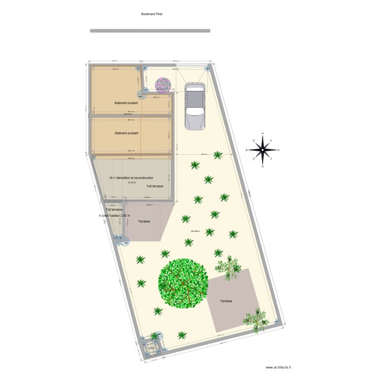 Plan de masse Final 2. Plan de 0 pièce et 0 m2