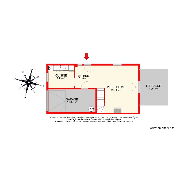 BI 7436 RDC. Plan de 0 pièce et 0 m2