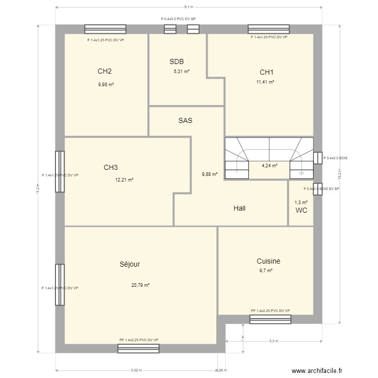 Boubes RDC. Plan de 0 pièce et 0 m2