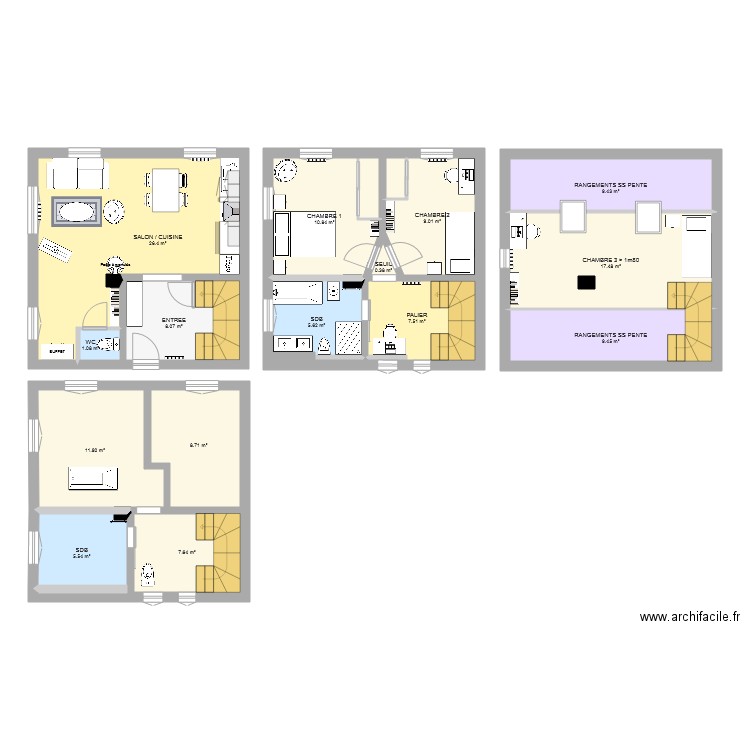 Pfaff rdc T2 review. Plan de 0 pièce et 0 m2