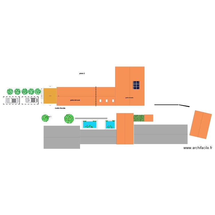 plan de masse. Plan de 0 pièce et 0 m2