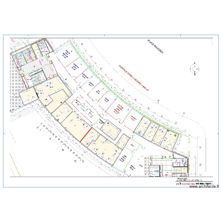 Ravezies tentative 6.5. Plan de 0 pièce et 0 m2