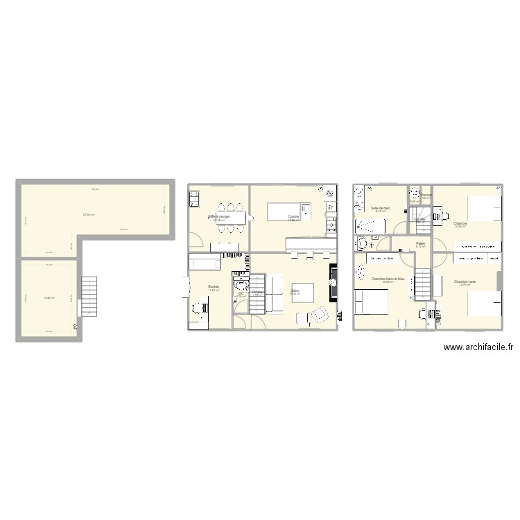 Rdc maison. Plan de 0 pièce et 0 m2