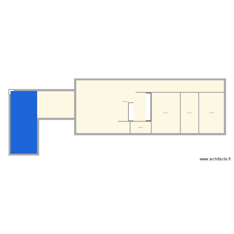 Projet. Plan de 6 pièces et 130 m2