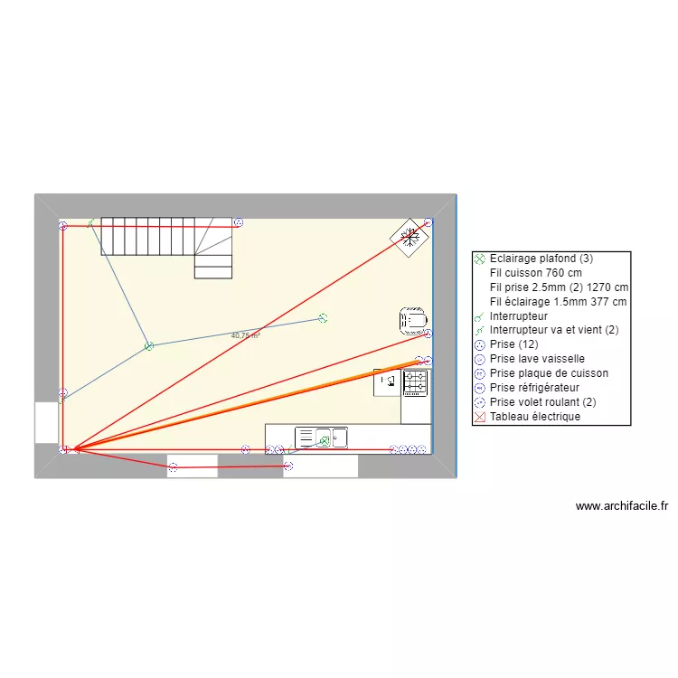 MADACI cuisine. Plan de 