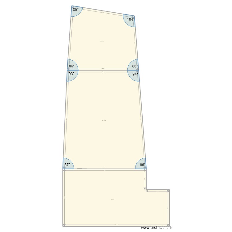 Plan hangar Lot 2. Plan de 0 pièce et 0 m2