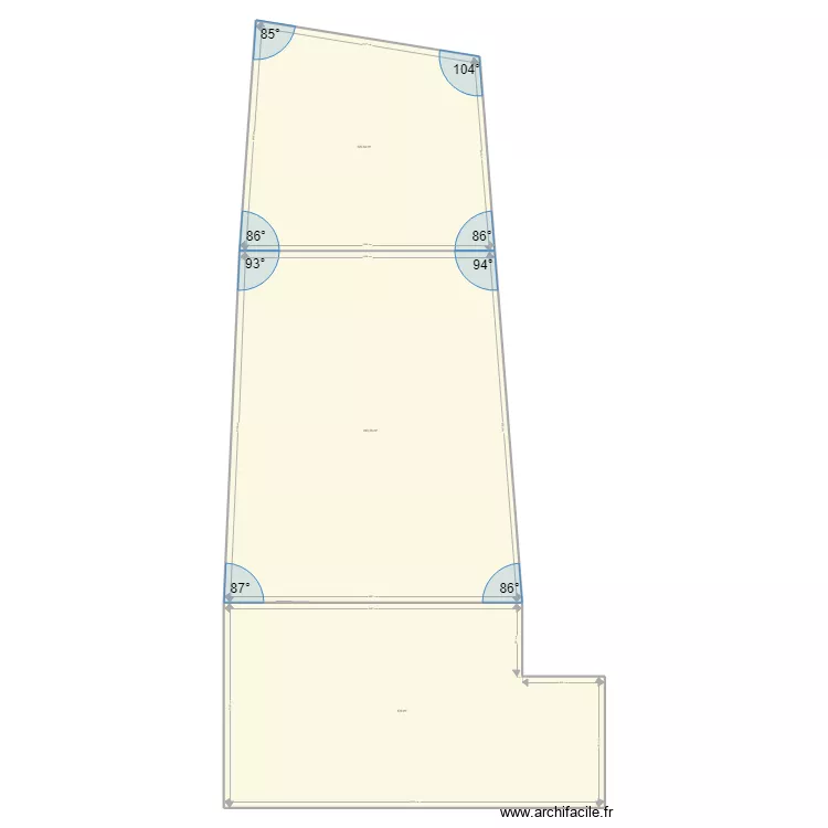 Plan hangar Lot 2. Plan de 