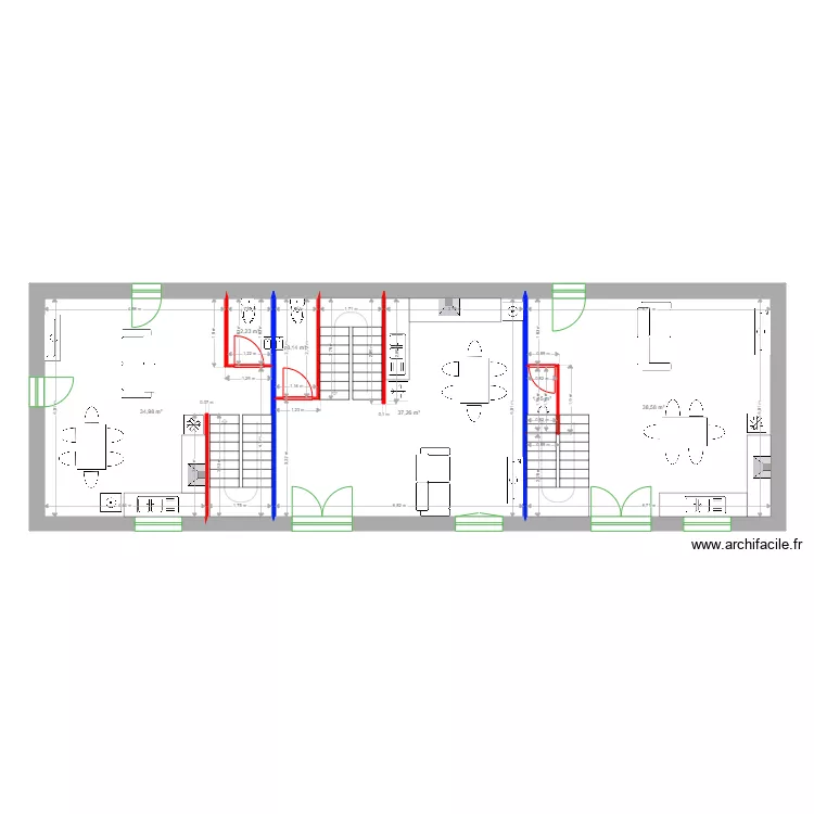 LASSUS rdc 1. Plan de 