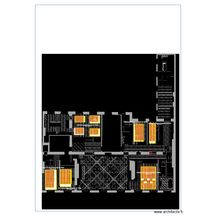 M. BENSIMON Dossier PRP. Plan de 9 pièces et 53 m2