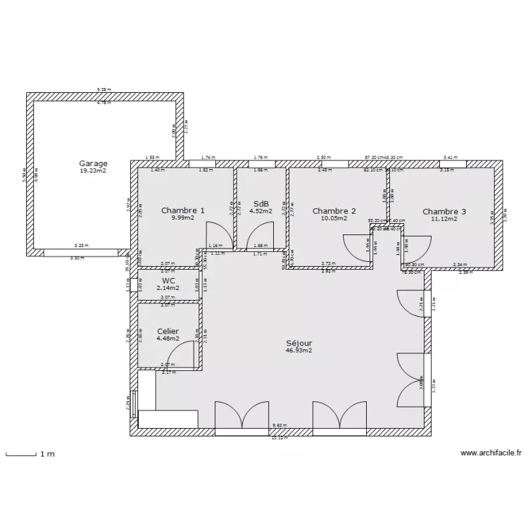 Maison Bois 2 RDC. Plan de Maison Bois 2 RDC. Plan de