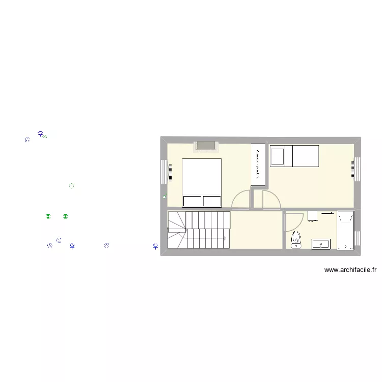 aménagement étage 1. Plan de 2 et 31 m² aménagement étage 1. Plan de 2 et 31 m²