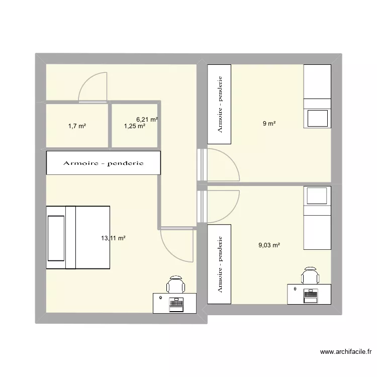 Maison vidauban. Plan de 6 et 40 m² Maison vidauban. Plan de 6 et 40 m²