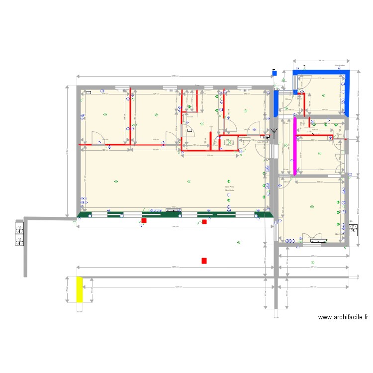 MAISON 9 12 Electricité. Plan de 0 pièce et 0 m2