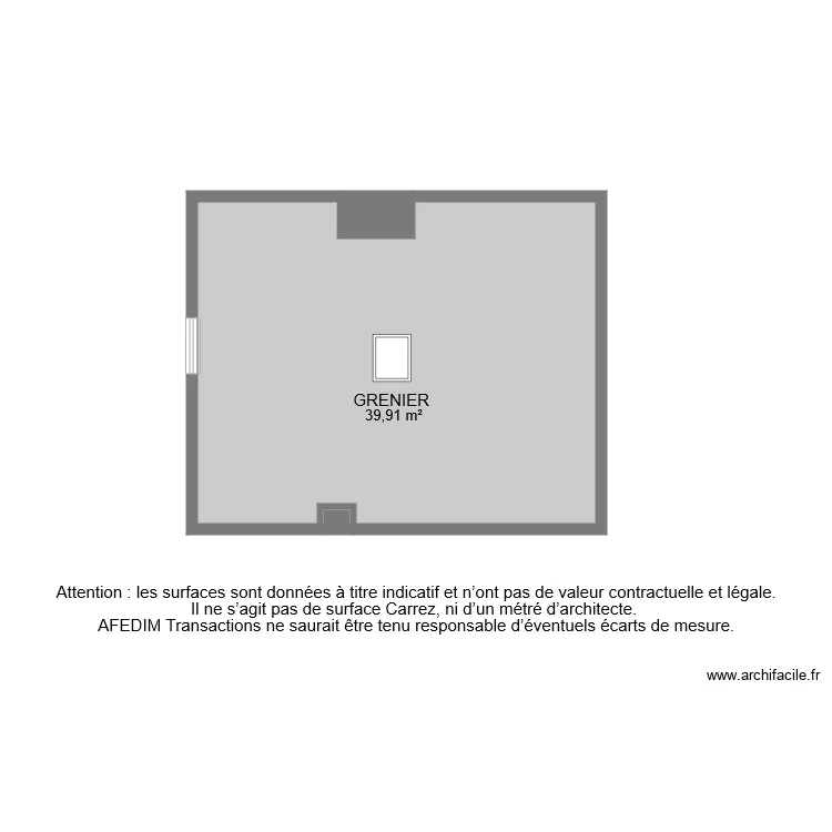 BI 6638 GRENIER . Plan de 