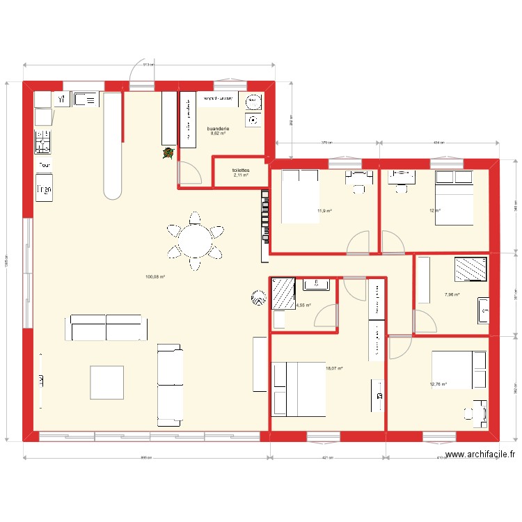 etage. Plan de 0 pièce et 0 m2