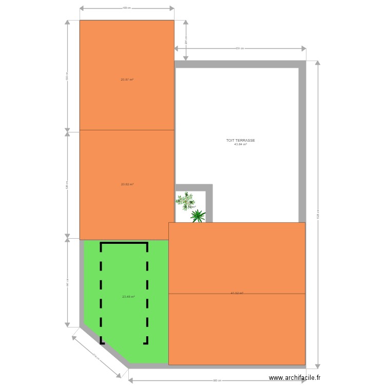 PLAN X PLUI PATIO V4 TOITURE 2. Plan de 0 pièce et 0 m2