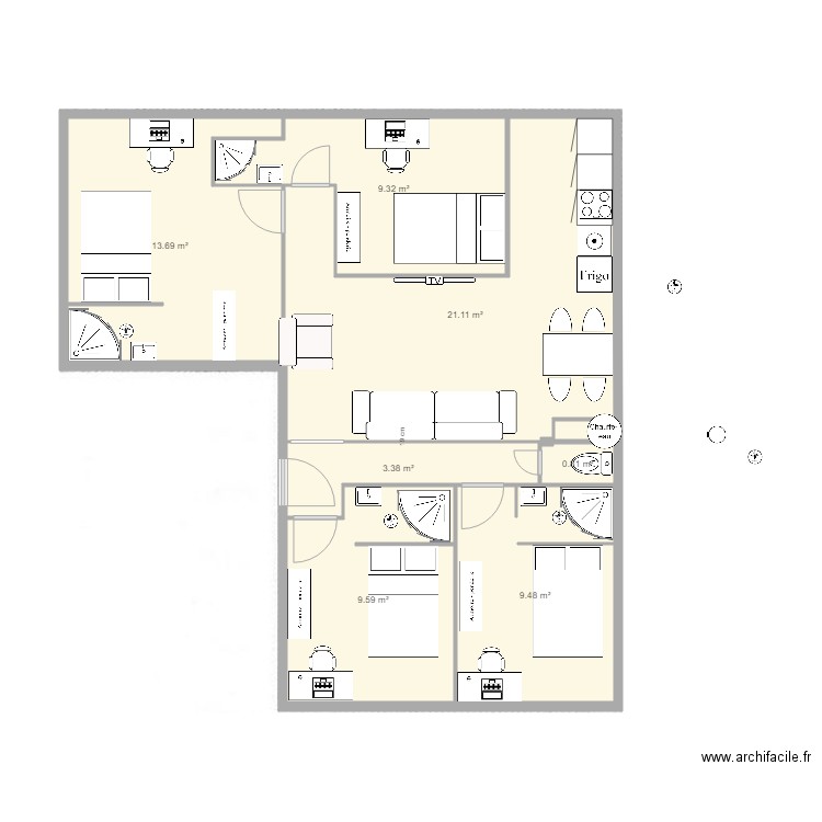 Coloc VAnastasia. Plan de 0 pièce et 0 m2