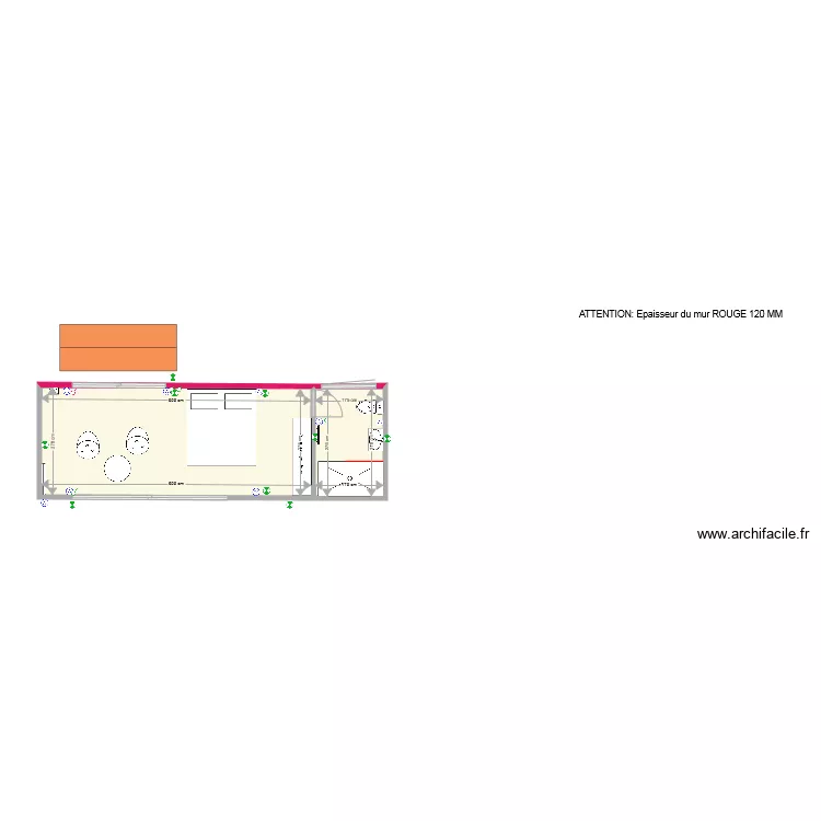 module chambre principale 2. Plan de 