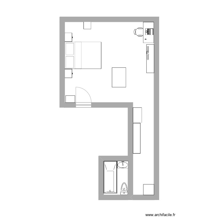 Nouvelle chambre coloc. Plan de 0 pièce et 0 m2
