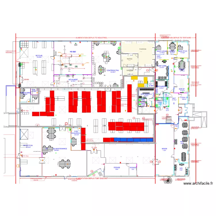 Meyzieu plan stock CAM. Plan de 