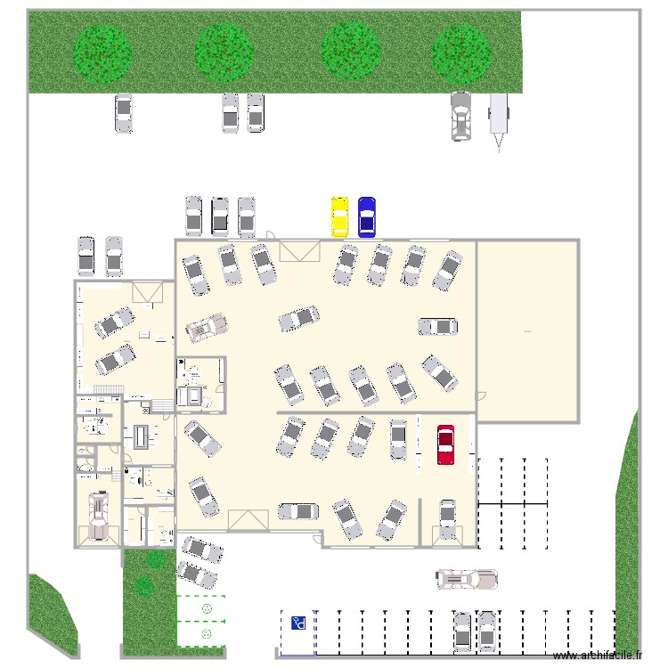 events auto atelier camille rom. Plan de 14 pièces et 1356 m2