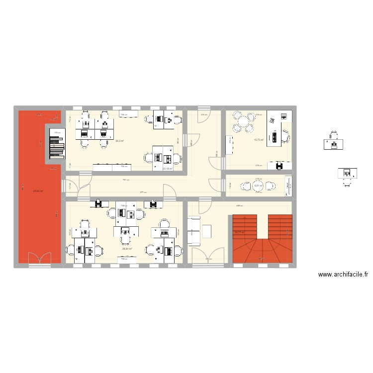 Team-X. Plan de 7 pièces et 153 m2