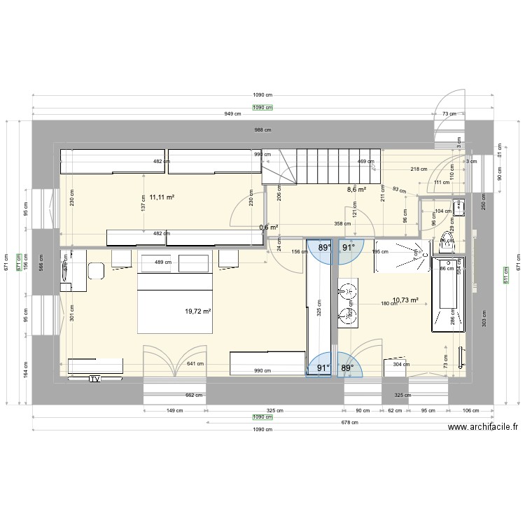 ANAIS BAT1 RDC V4 2022 11 18 v2. Plan de 5 pièces et 51 m2