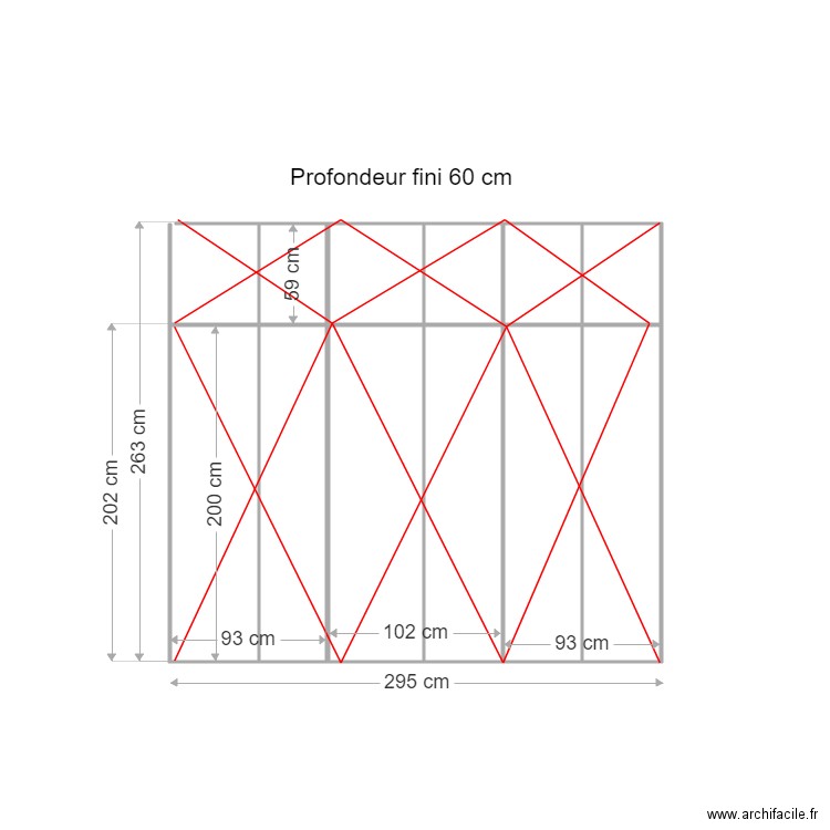 placard chambre justine exterieur. Plan de 0 pièce et 0 m2