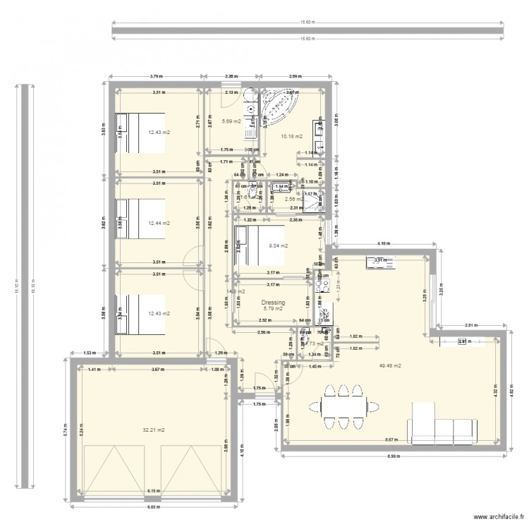 Plan Grane beaufs. Plan de 0 pièce et 0 m2