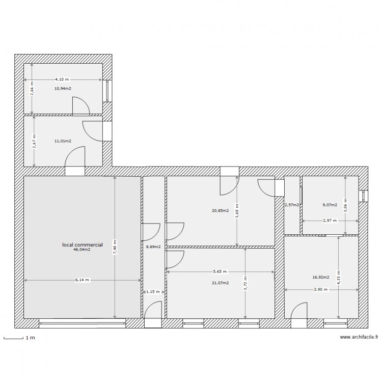 til chatel. Plan de 0 pièce et 0 m2