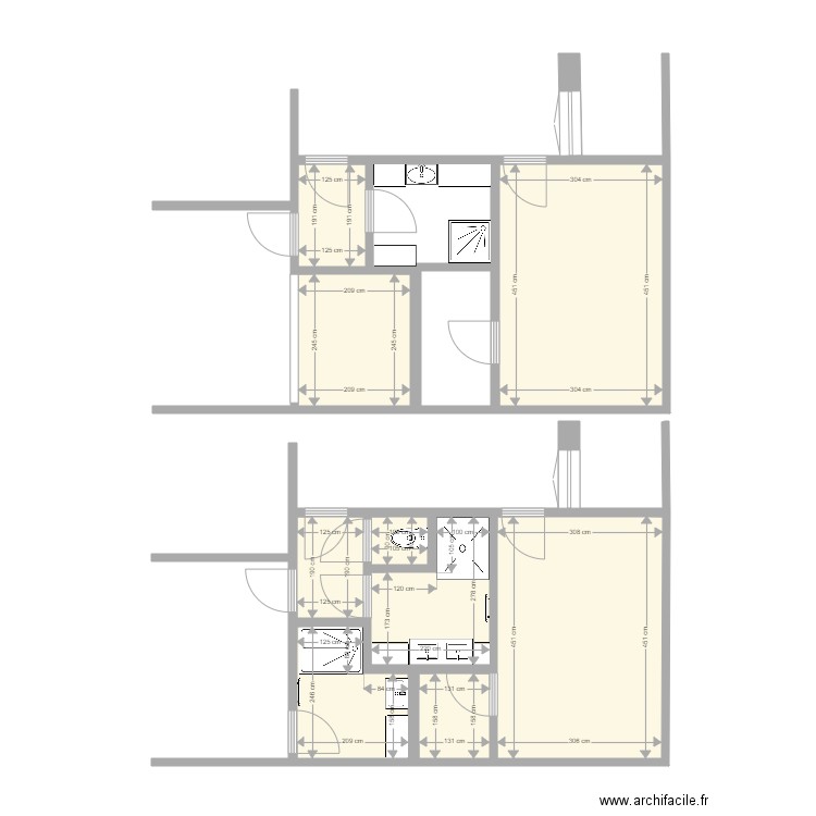 Salle de Bain Clermont 2. Plan de 0 pièce et 0 m2