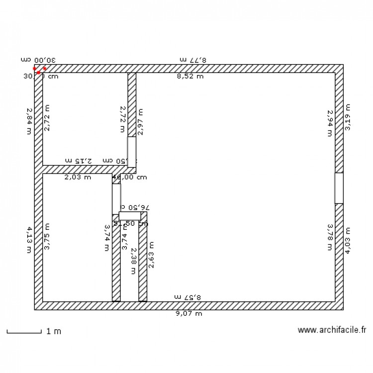 salon 1. Plan de 0 pièce et 0 m2