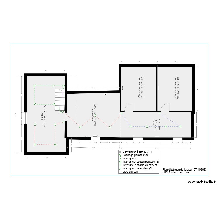 Boutin étage. Plan de 0 pièce et 0 m2