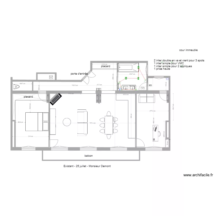 demon projet 24 janvier. Plan de 