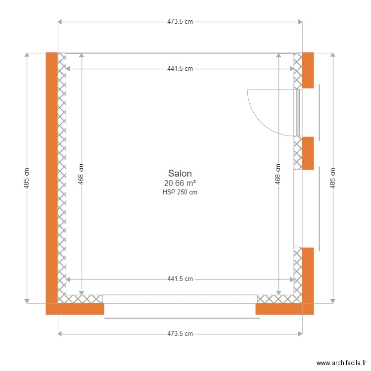 projet extension st roch 1. Plan de 0 pièce et 0 m2