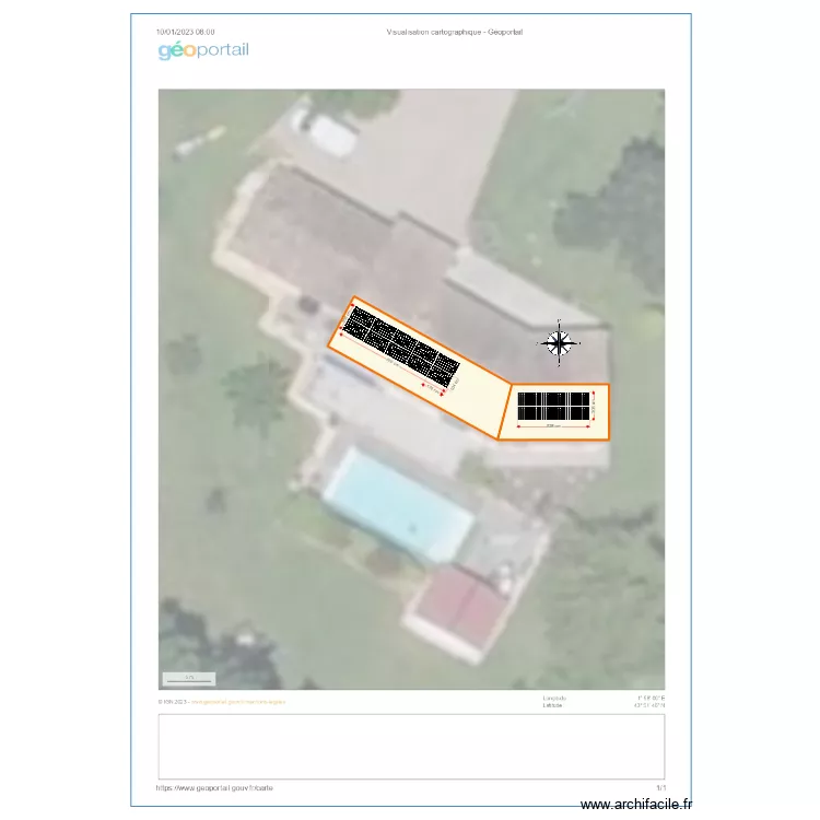 TARROUX. Plan de 