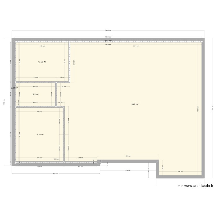 123. Plan de 6 pièces et 133 m2