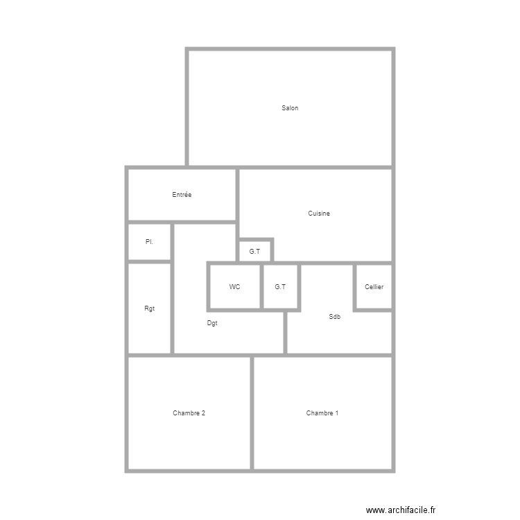 gambetta bouzaria. Plan de 0 pièce et 0 m2