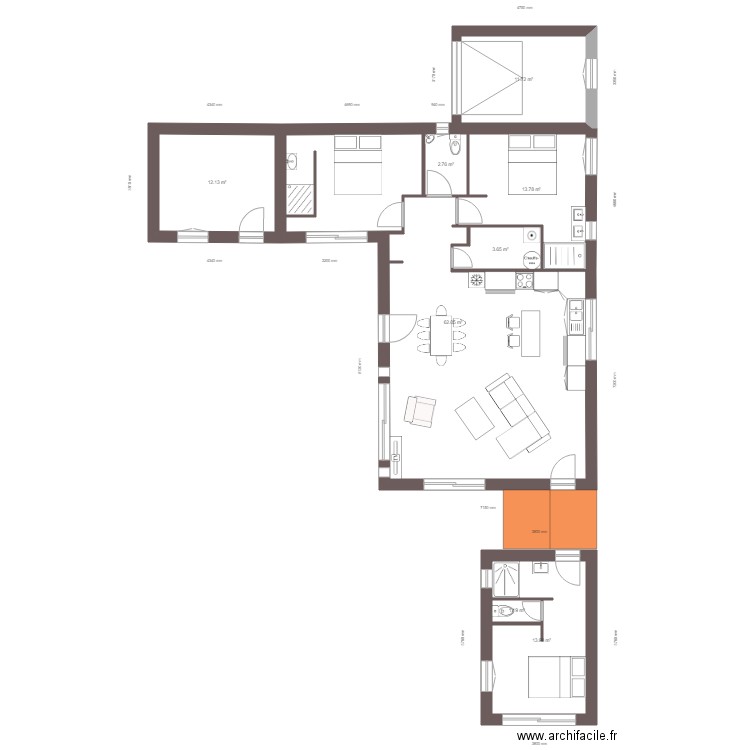 Maison projet Solerieux v3. Plan de 0 pièce et 0 m2