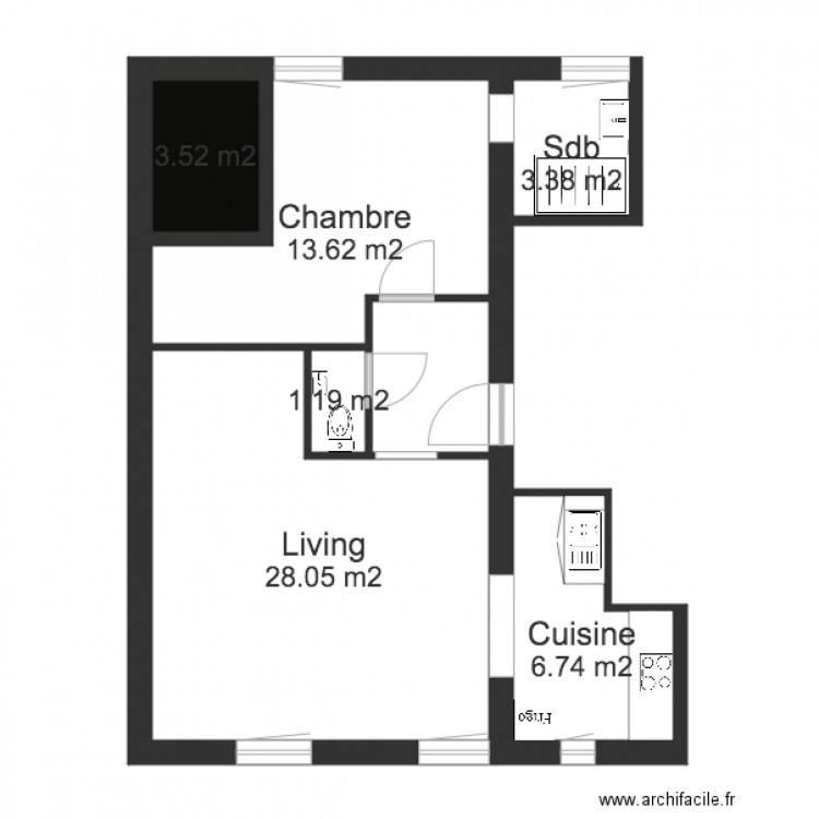 APPARTEMENT 4B. Plan de 0 pièce et 0 m2