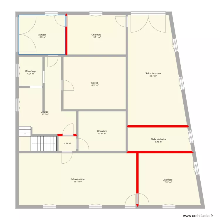 Courchapoix Principale 26 SS. Plan de 