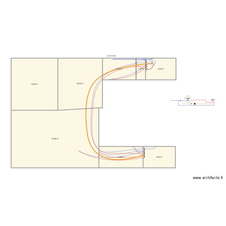 Chereau Emmanuel Conflans. Plan de 0 pièce et 0 m2