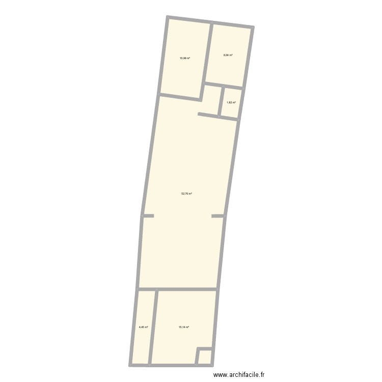 soignies neufvilles. Plan de 6 pièces et 93 m2