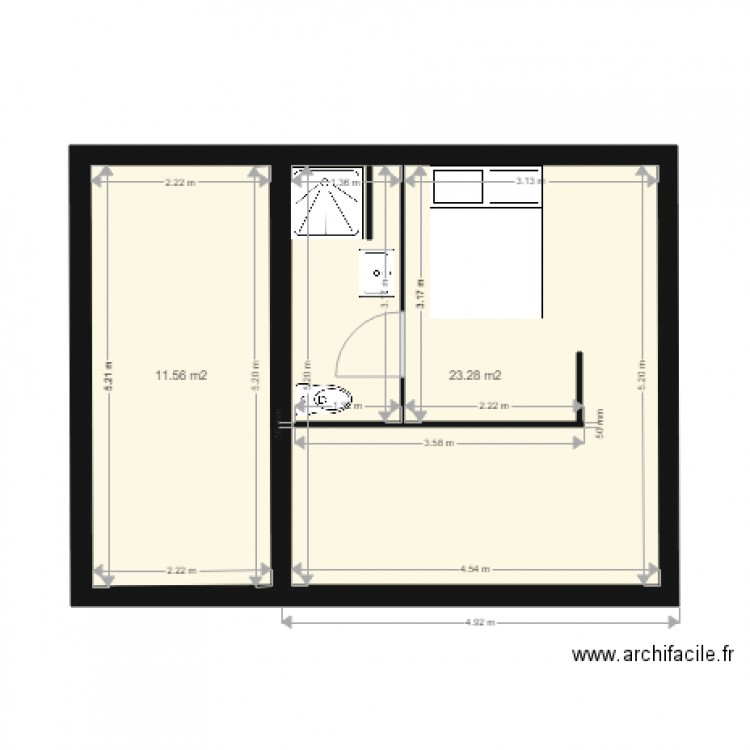 PONS P1b RdC. Plan de 0 pièce et 0 m2