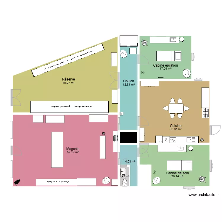 ambiance beaut&eacute;. Plan de 