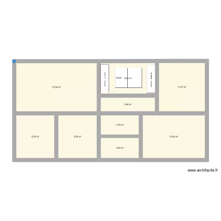 100 m2 2022. Plan de 