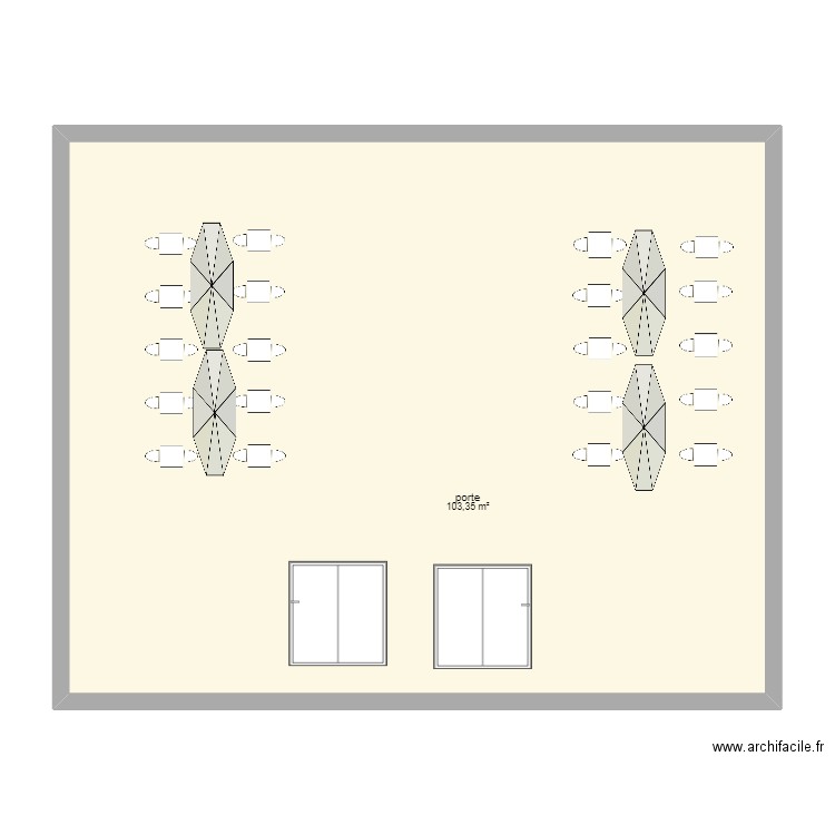 plan de table exterieur. Plan de 0 pièce et 0 m2