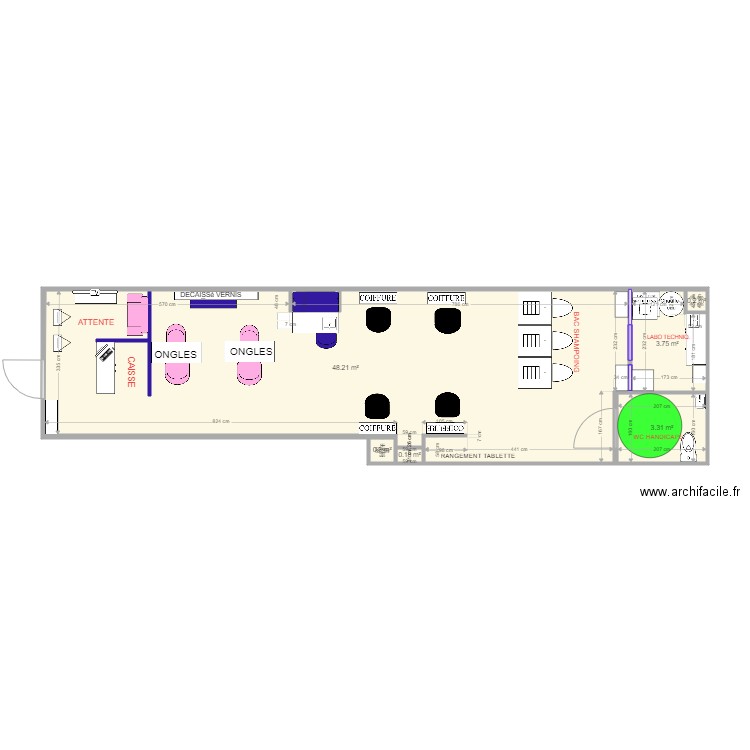 SALON 4. Plan de 0 pièce et 0 m2