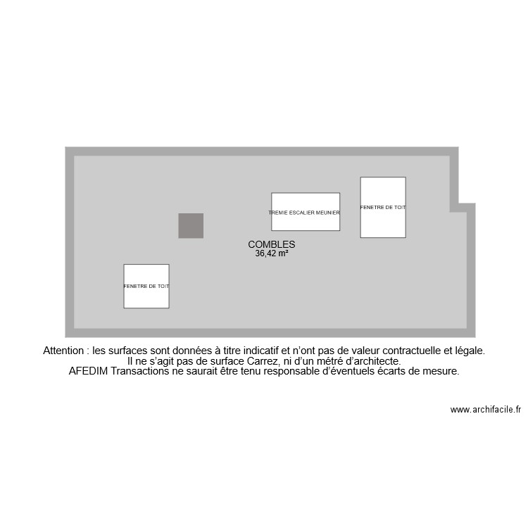 BI 6490 COMBLE. Plan de 0 pièce et 0 m2